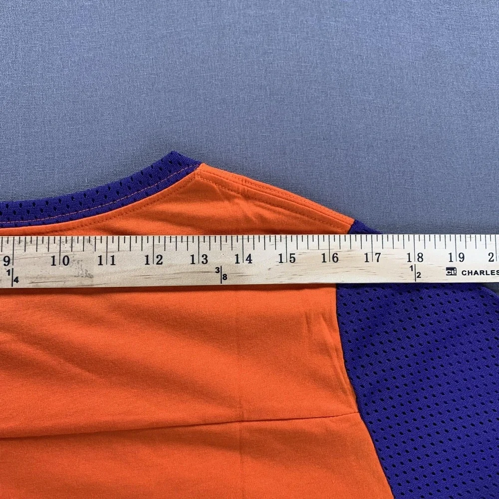 Clemson Tigers Shirt‎ Womens XL Orange Purple NCAA Football Nike Short Sleeve